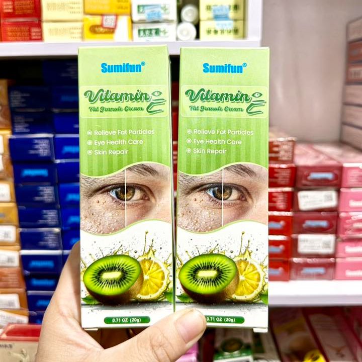 Kem Tẩy Mụn Thịt Quanh Mắt Sumifun, Xóa Thâm Mắt, Dưỡng Mắt, Thành phần Vitamin E và Kiwi
