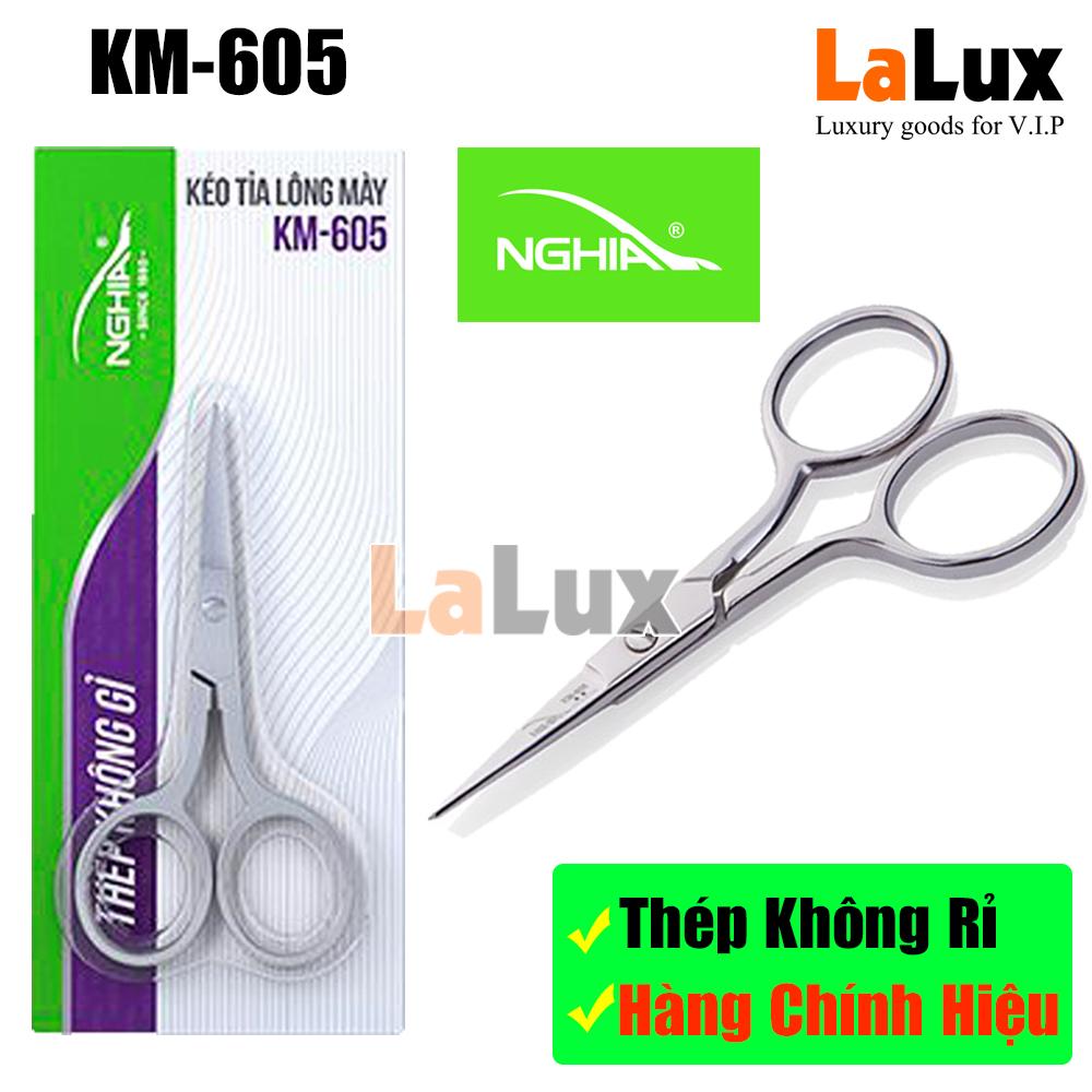 Kéo Tỉa Lông Mày Thương Hiệu KỀM NGHĨA - Kéo Cá Nhân Thép Không Rỉ Nhỏ Gọn Tiện Lợi KM-605