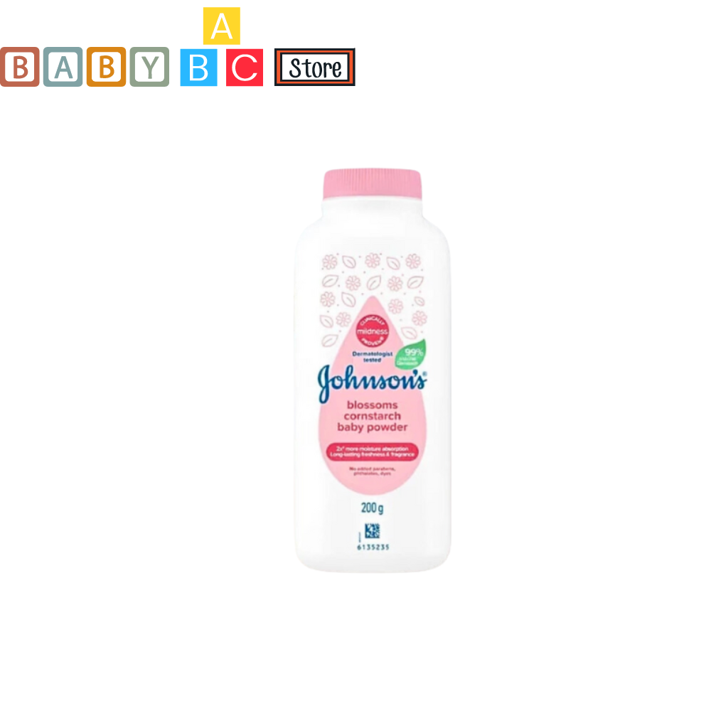 Phấn thơm Phấn Rôm em bé johnsons baby màu hồng 200g Thái Lan
