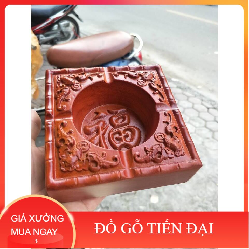 Gạt tàn thuốc gỗ hình chữ
