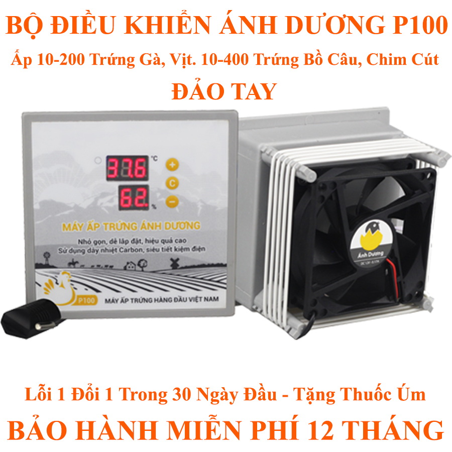 Máy ấp trứng mini ánh dương p100 - phiên bản tự lắp, đảo bằng tay
