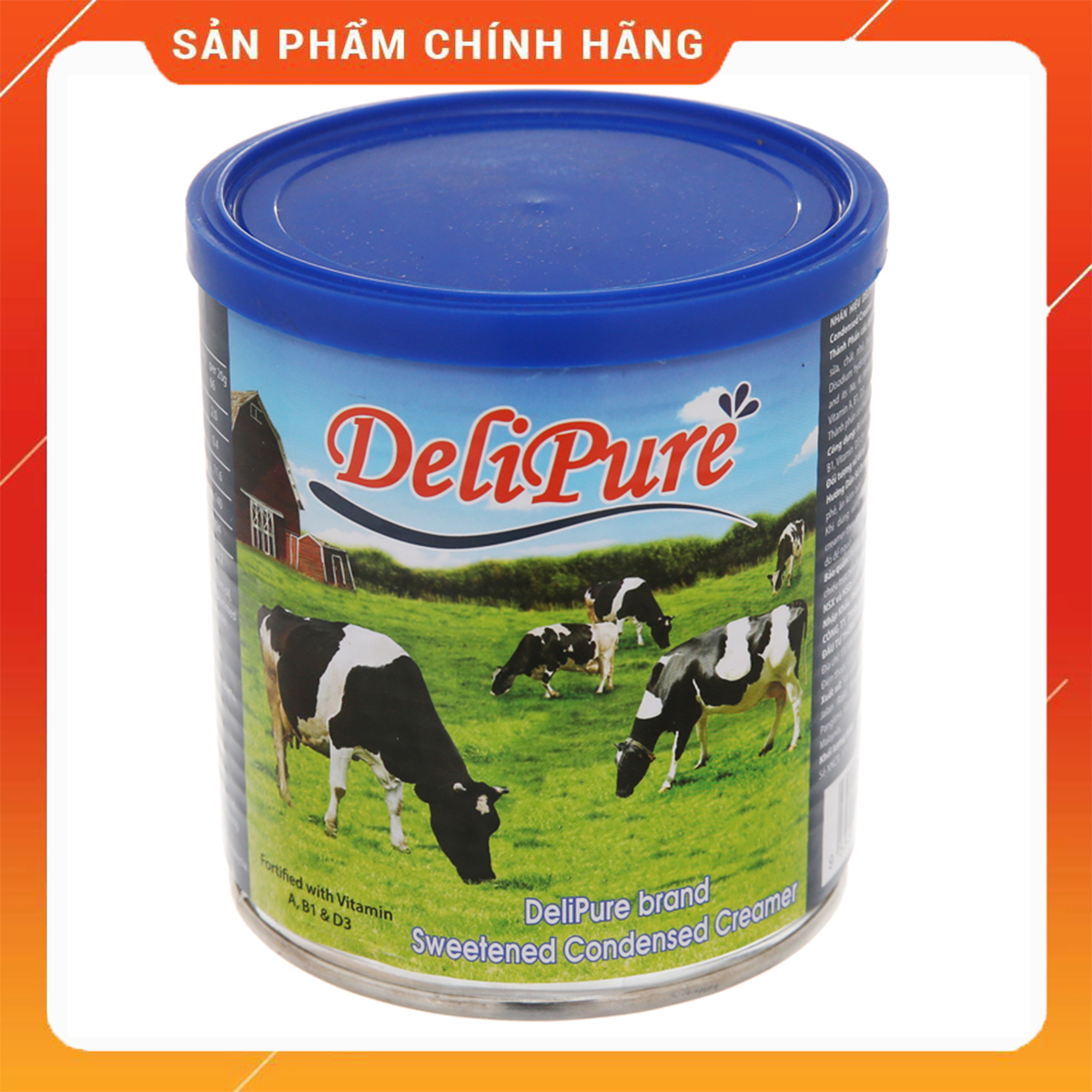 Thùng 24 lon sữa đặc có đường delipure, nhập khẩu malaysia, lon 1 kg, date mới.