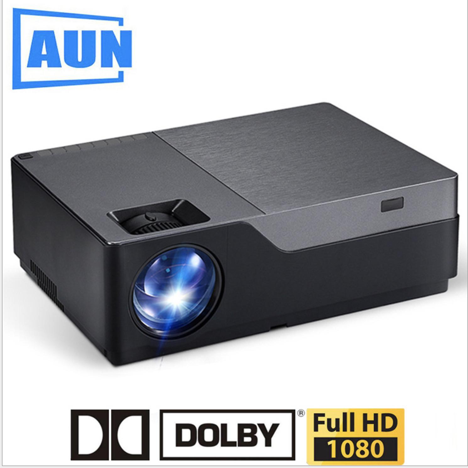 Hanrui Shop Máy chiếu mini Android độ sáng cao 5500Lumens FullHD tặng màn chiếu 120inch