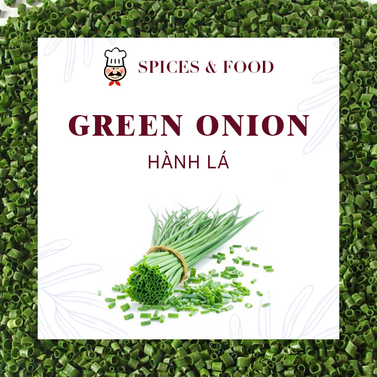 Green Onion - Hành lá sấy lạnh xanh tươi thơm ngon