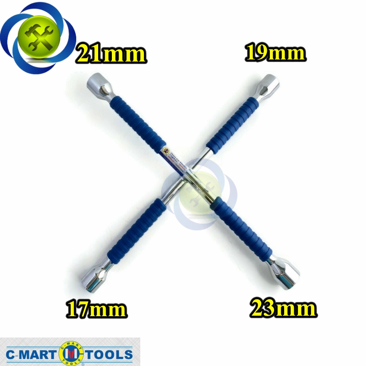 Tuýp chữ thập mở bánh xe c-mart f0010b-400 17x19x21x23mm