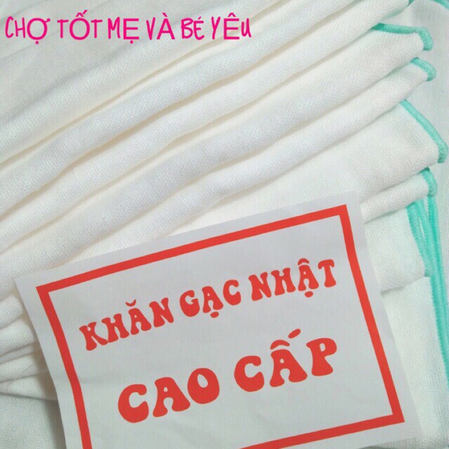 10 khăn sữa khăn xô khăn gạc nhật cao cấp cỡ nhỏ