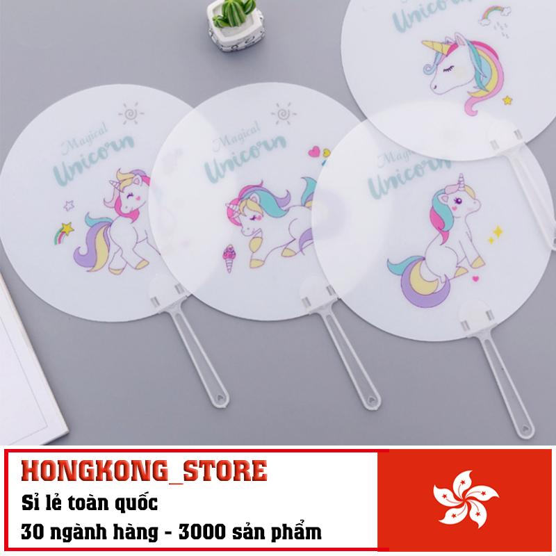 Quạt nhựa cầm tay nhiều hình đẹp ngỗ nghĩnh - Quạt nhựa cầm tay quạt mát cho bé