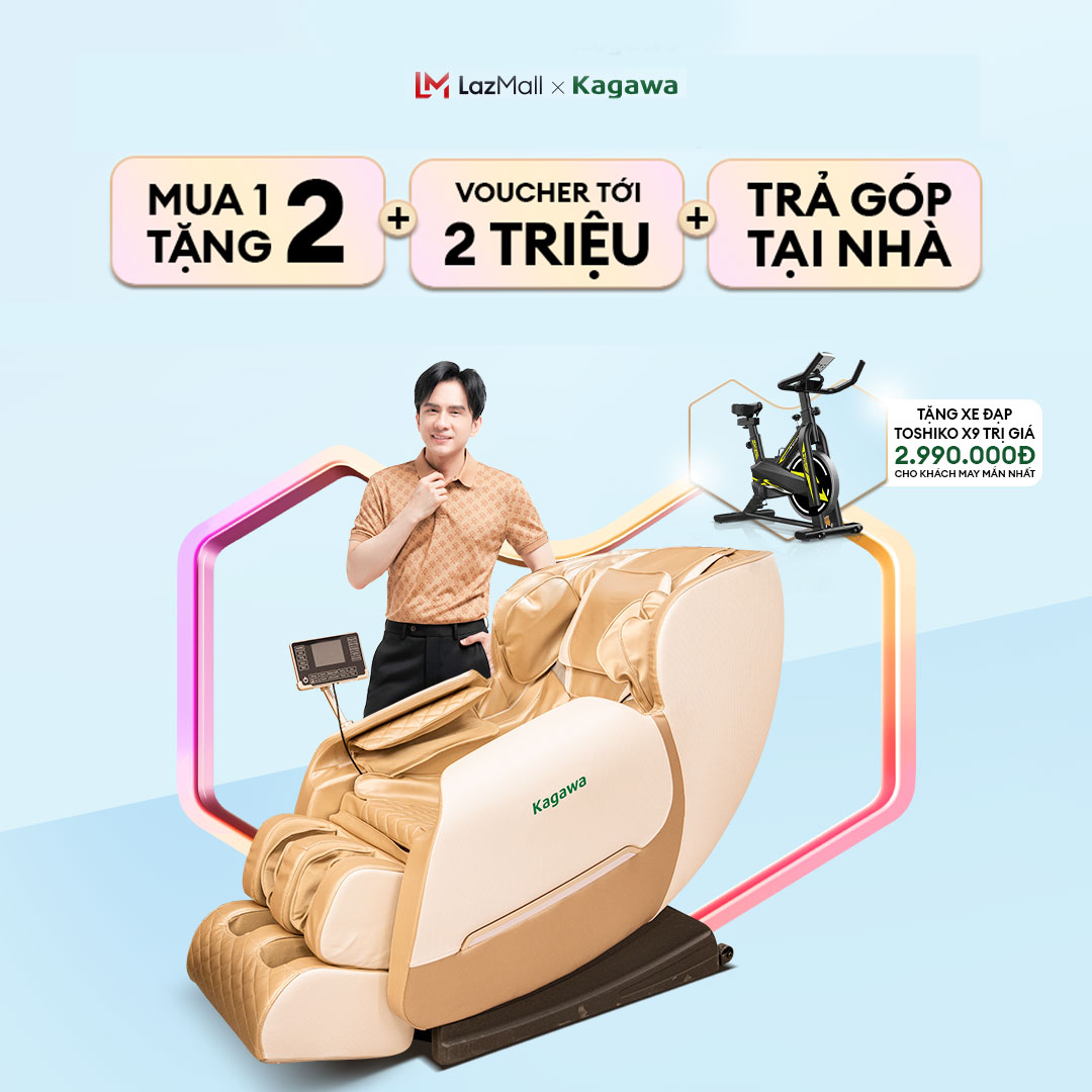 Ghế massage toàn thân cao cấp đa năng Kagawa K85 công nghệ nhiệt hồng ngoại cao cấp miễn phí vận chuyển và lắp ráp tại nhà quà tặng kèm khi nhận ghế, bảo hành 6 năm