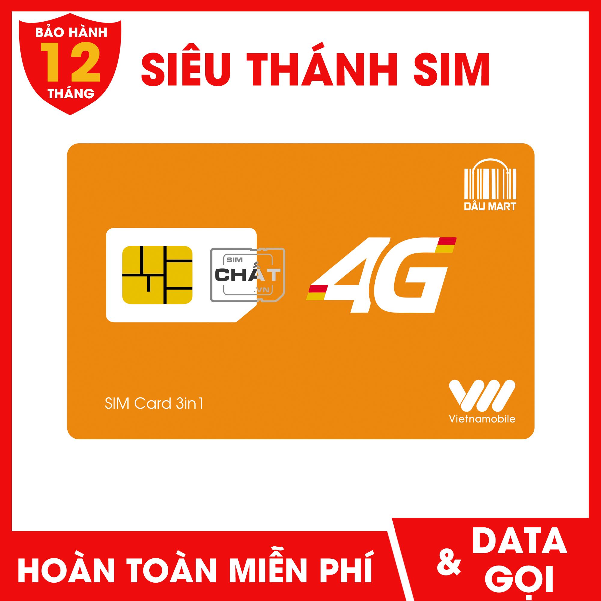 [HCM]SIÊU THÁNH SIM Vietnamobile Tặng 120GB/Tháng