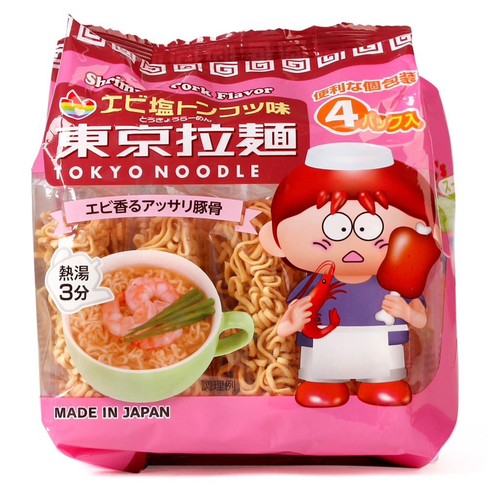 Mỳ tokyo noodle cho bé vị tôm nhật bản, mì cho bé ăn dặm, mì em bé, mì tôm cho bé, mì hữu cơ cho bé