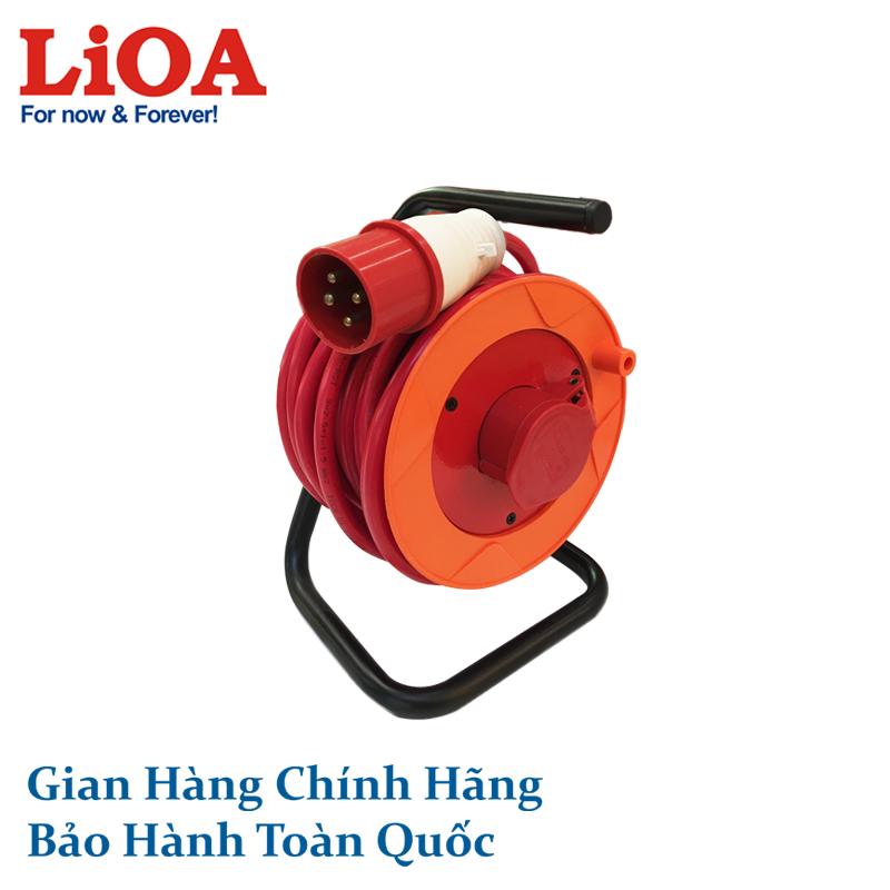Ổ cắm kéo dài quay tay rulo cuộn dây và ổ cắm 1 pha 3 dây qn1p16cu-15 lioa