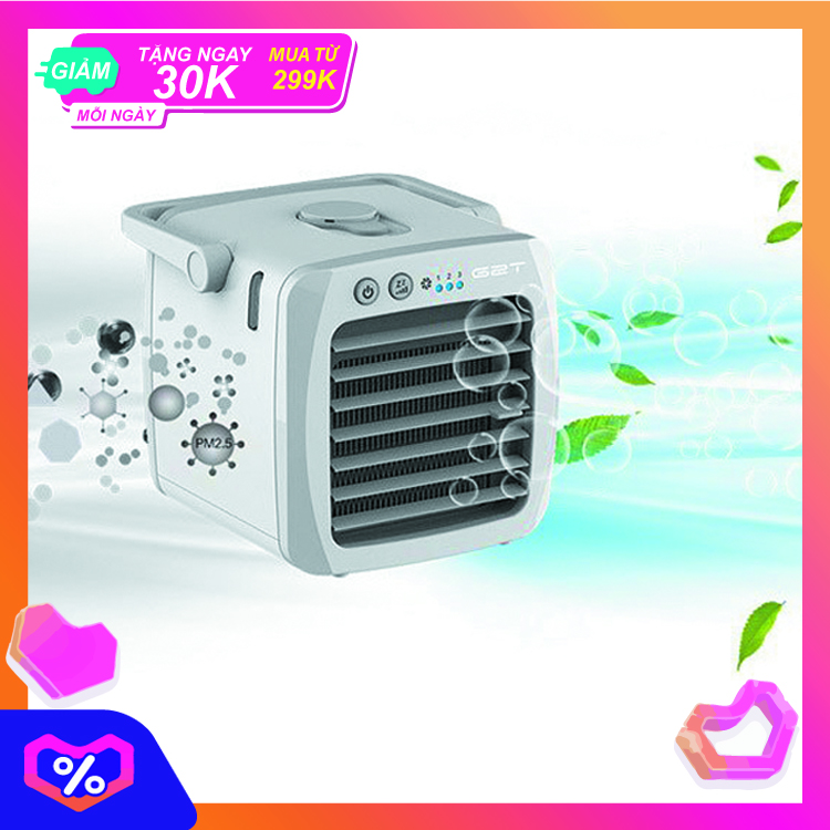 Quạt điều hòa để bàn có tay xách G2T, Quạt điều hòa mini làm mát không khí