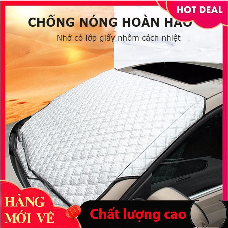 Bạt che nắng kính trước xe ô tô với 3 lớp cách nhiệt chắn nắng bảo vệ xe hơi