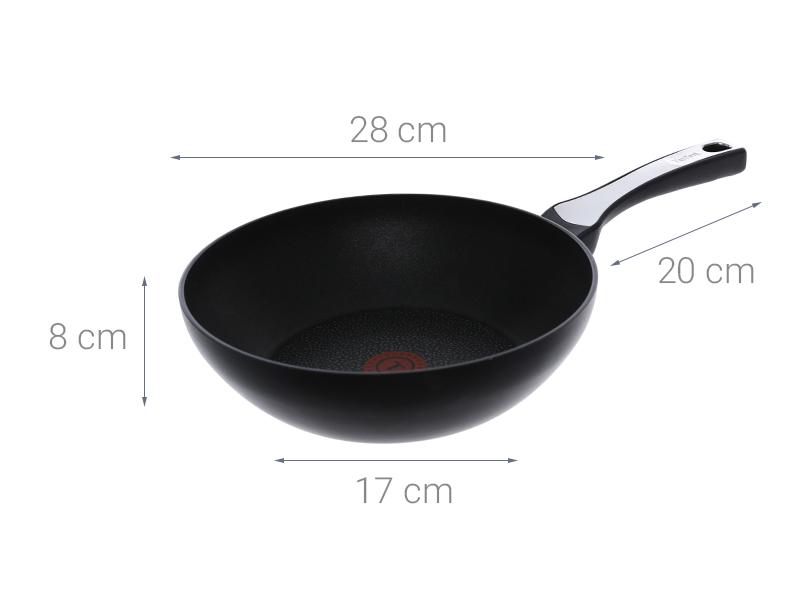 Chảo xào chống dính đế từ 28cm Tefal Expertise - Made in france