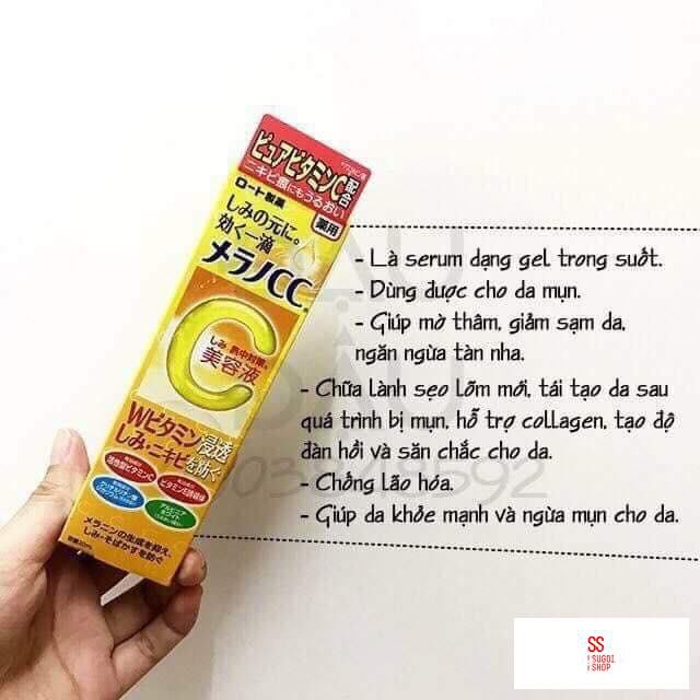 Tinh chất trị thâm,nám,trắng da Serum Cc Melano Rohto