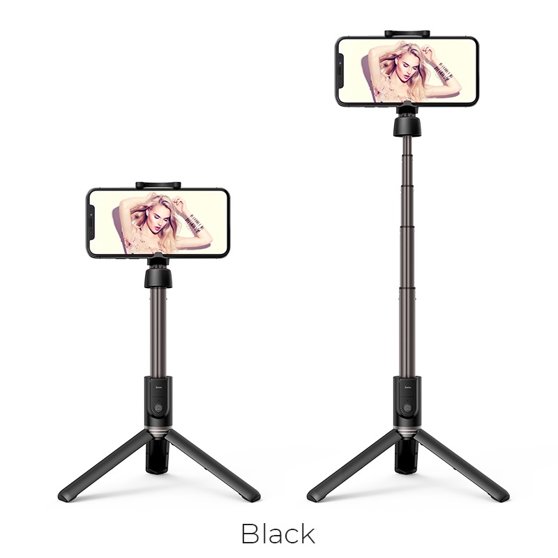 Gậy Chụp Ảnh Bluetooth-Gậy Tự Sướng Selfie Có 3 Chân Hoco K11 Kiêm Tripod, Chụp Hình Không Dây Đa Năng, Có Chân Đế Để Bàn,Chắc Chắn, Có Thể Xoay 360 Độ, Tương Thích Với Tất Cả Điện Thoại Thông Minh,Kèm Remote Điều Khiển Từ Xa