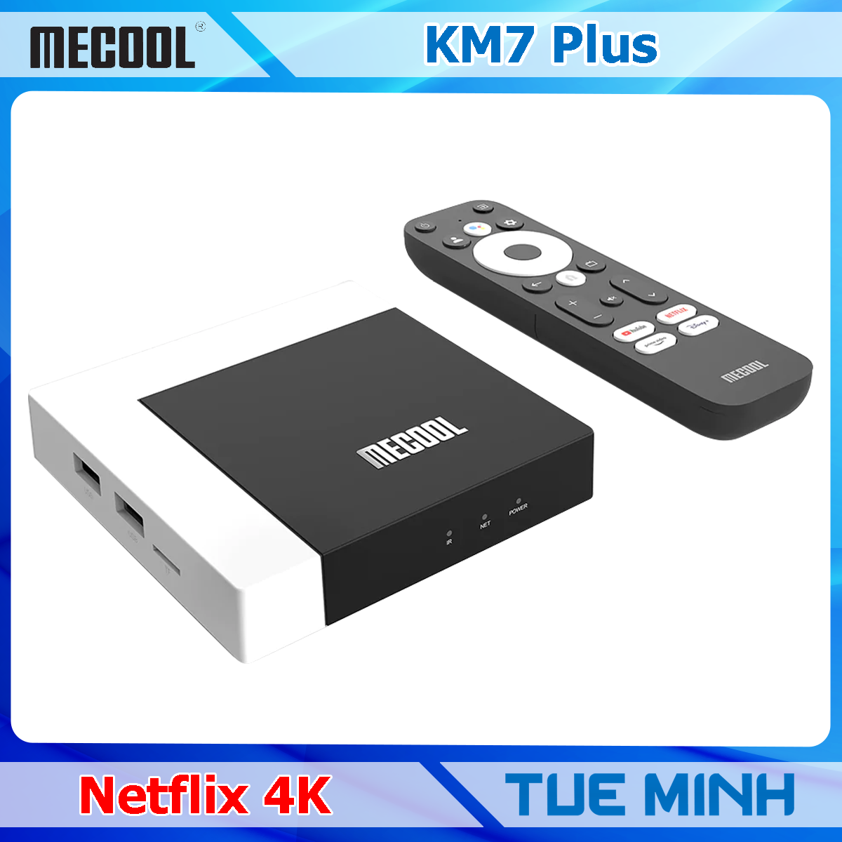 Android tv box meocol km7 plus - netflix 4k, googletv