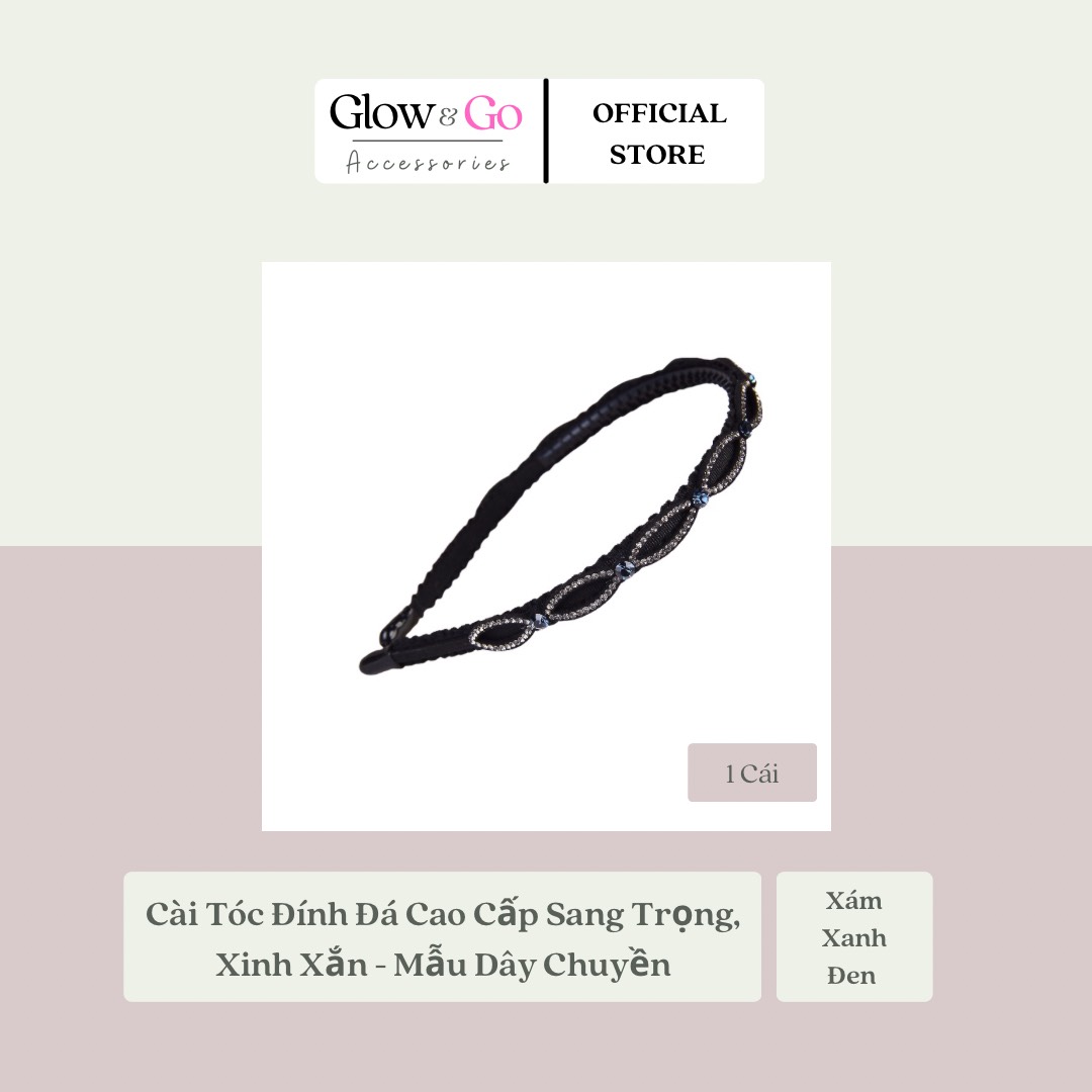 Cài Tóc Đính Đá Cao Cấp Sang Trọng, Xinh Xắn - Mẫu Dây Chuyền