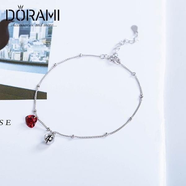 [HCM]Lắc tay bạc ý vòng tay pha lê trái tim nhỏ dễ thương mẫu mới 2019 phụ kiện trang sức thời trang ulzzang hàn quốc LT06 - dorami