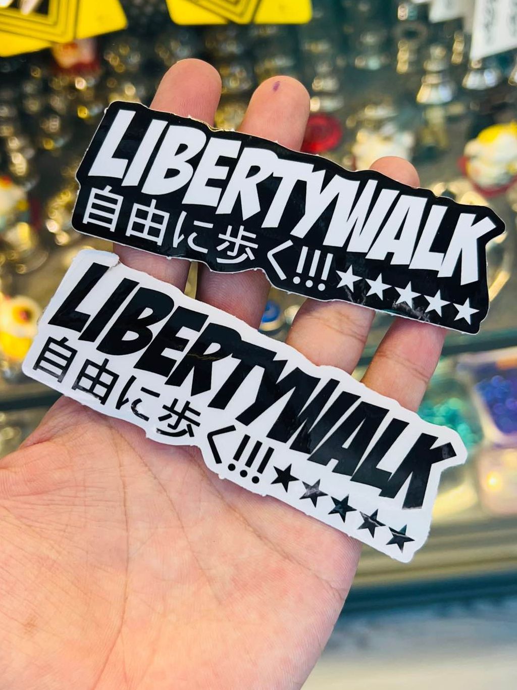 Tem Sticker Logo Chữ Libertywalk Thương Hiệu Độ Xe Nổi Tiếng