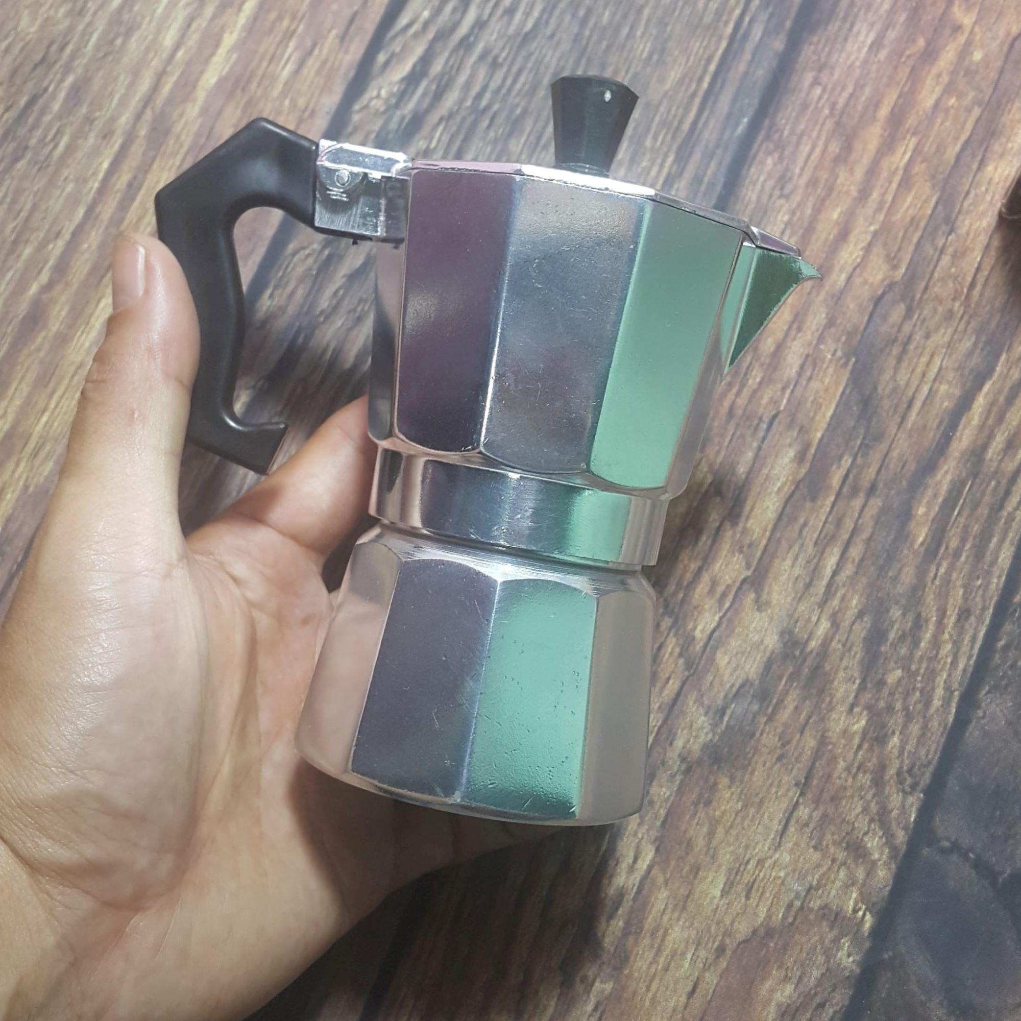 Ấm pha cà phê moka express cappuccino Aluminum cao cấp - ấm pha cà phê 100ml
