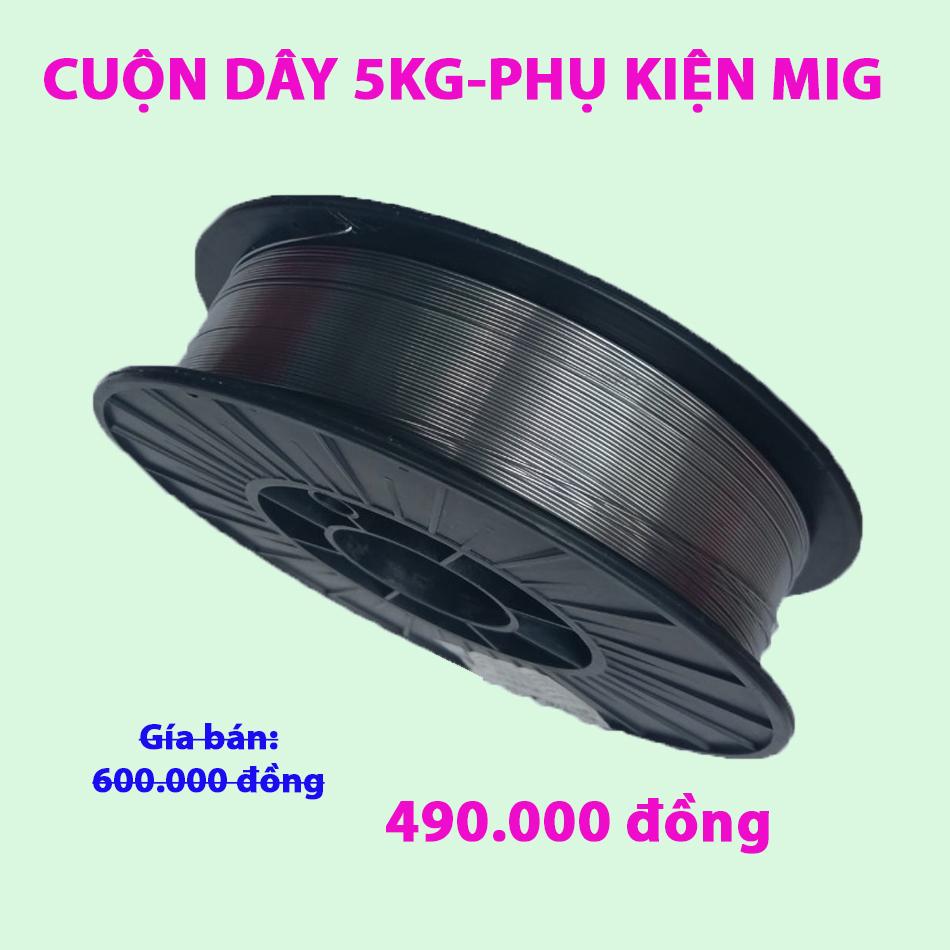 Phụ kiện máy hàn mig, cuon day loi thuoc, cuộn dây không dùng khí, day han mig