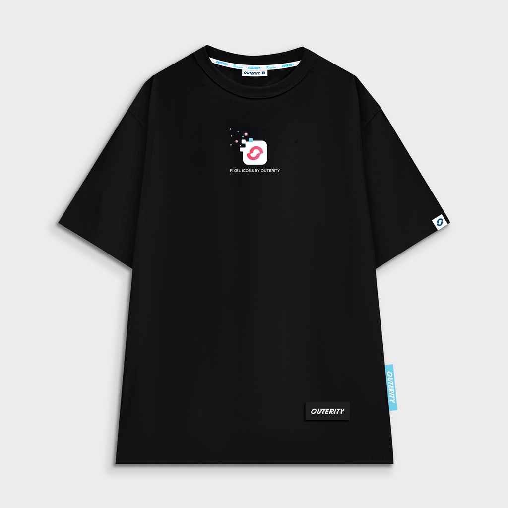 Áo thun Outerity Big Logo Pixel đen - ver2.0 / ORP145