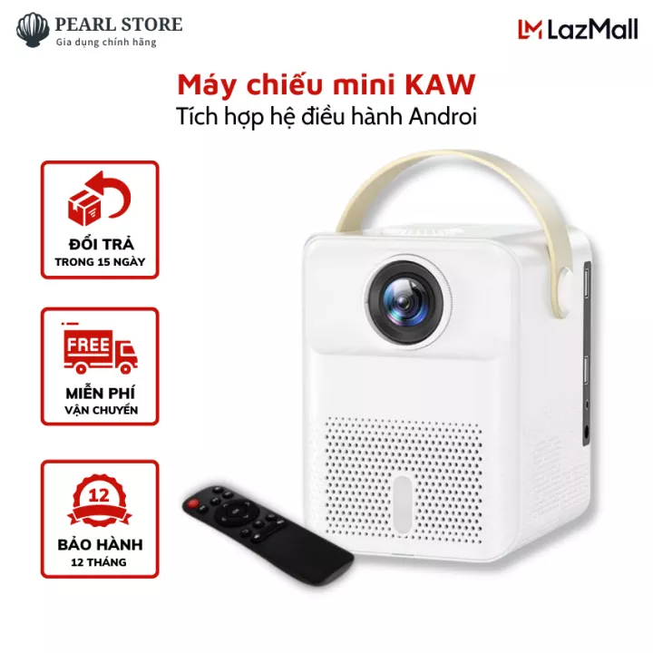 máy chiếu mini, máy chiếu, máy chiếu android 4k- Máy chiếu mini full HD 1080P hệ điều hành android 9.0 đồng bộ với điện thoại không dây hình ảnh sắc nét âm thanh sống động bảo hành 12 tháng