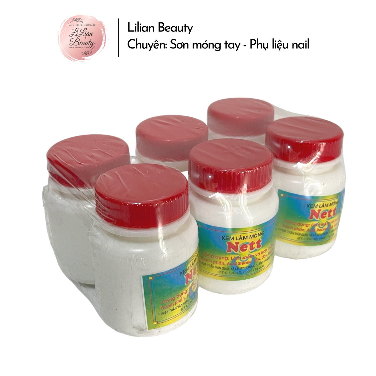 Combo 6 hủ kem làm mềm da tay chân - kem làm móng nett loại tốt