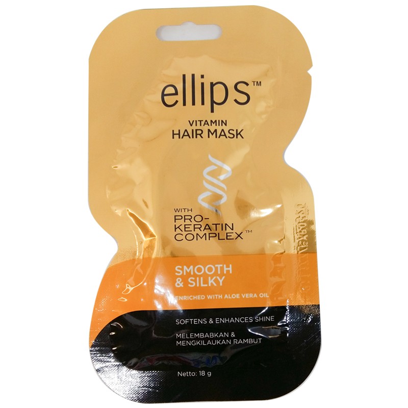 Ellips ủ tóc Keratin 18G Óng mượt (Ellips hair mask Keratin 18G Smooth & silky)