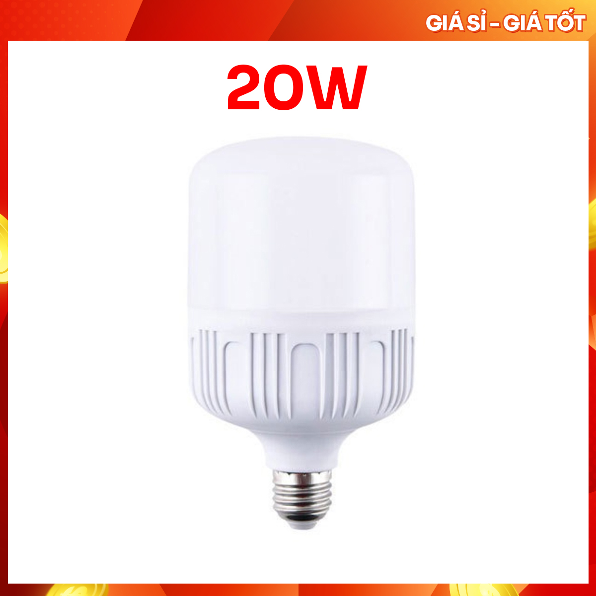 Bóng đèn Led trụ 20W cao cấp-siêu tiết kiệm ánh sáng Trắng