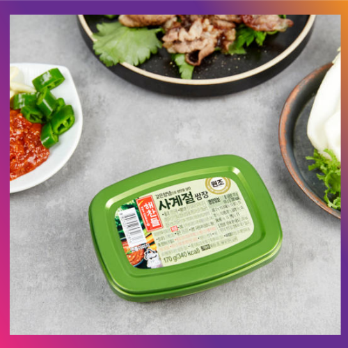 TƯƠNG TRỘN SSAMJANG ĂN LIỀN HÀN QUỐC 170/GHAECHANDLE PASTA DE SOYA SAZONADA / SAC62 / 해찬들 사계절 쌈장/ DÙNG TRONG TIỆC BBQ NGOÀI TRỜI TRONG HOẶC NGOÀI TRỜI