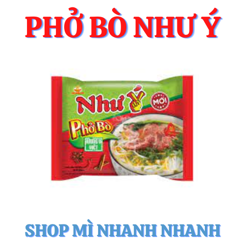 Thùng 30 gói Phở Bò Như Ý 65gr