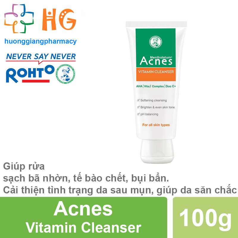 Kem Rửa Mặt Acnes Vitamin Cleanser Tub 100g