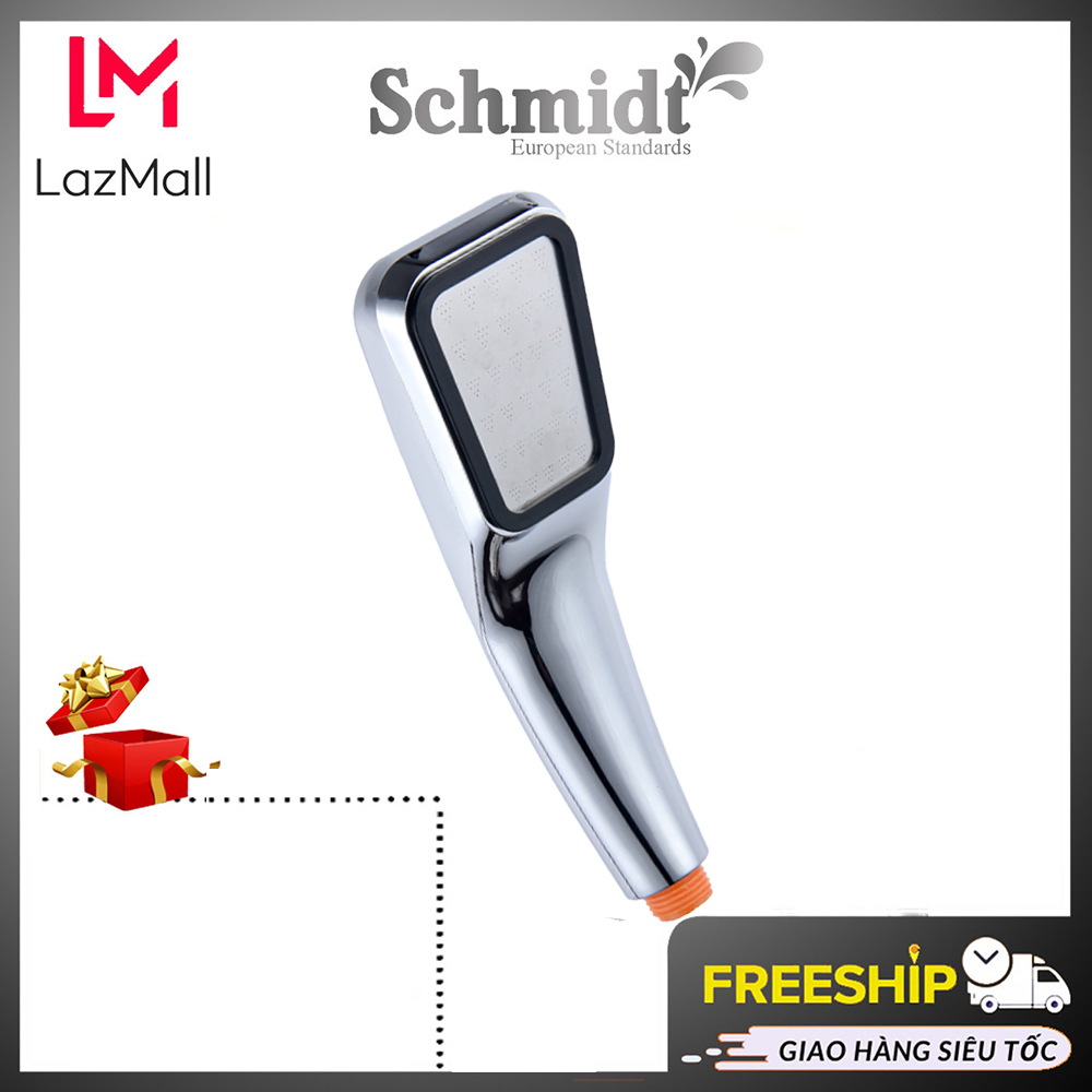 Đầu Vòi Sen Tăng Áp Lực Nước Cho Nhà Tắm Tay Sen Bằng Nhựa ABS Nguyên Khối Mạ Crome Sáng Bóng, Rất Bền - Hàng Chính Hãng