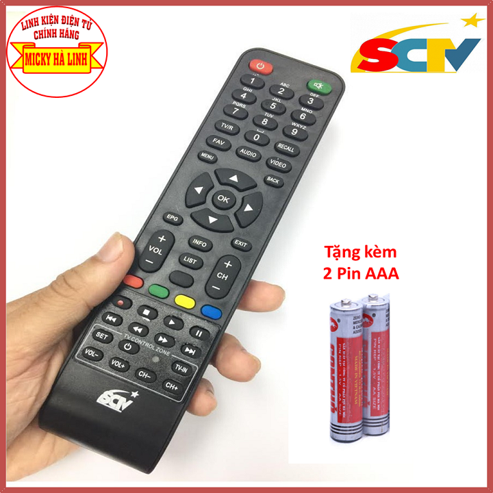 Điều khiển sctv - remote sctv - dùng cho đầu thu sctv
