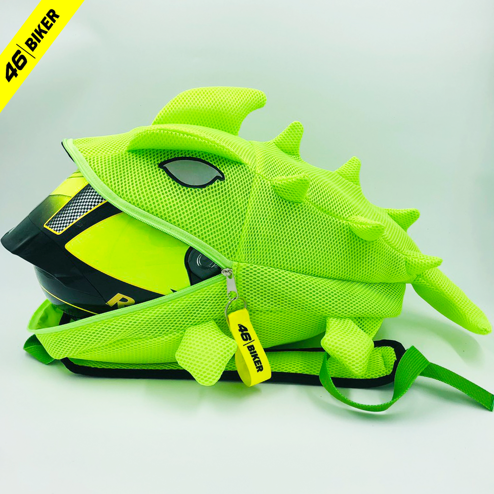 [SIÊU GIẢM] Balo Khủng Long, balo tắc kè, balo phượt đựng nón full-face Size Lớn siêu cute (MẮT PHẢN QUANG SIÊU NGẦU - VẢI LƯỚI)