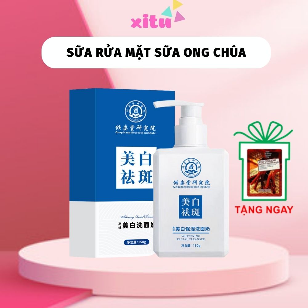 Sữa rửa mặt trắng da Facial Cleanser, sữa rửa mặt tinh chất, sữa ong chúa, làm sạch sâu, giúp trắng da, sạch mụn, dưỡng trắng, kích trắng da nhanh