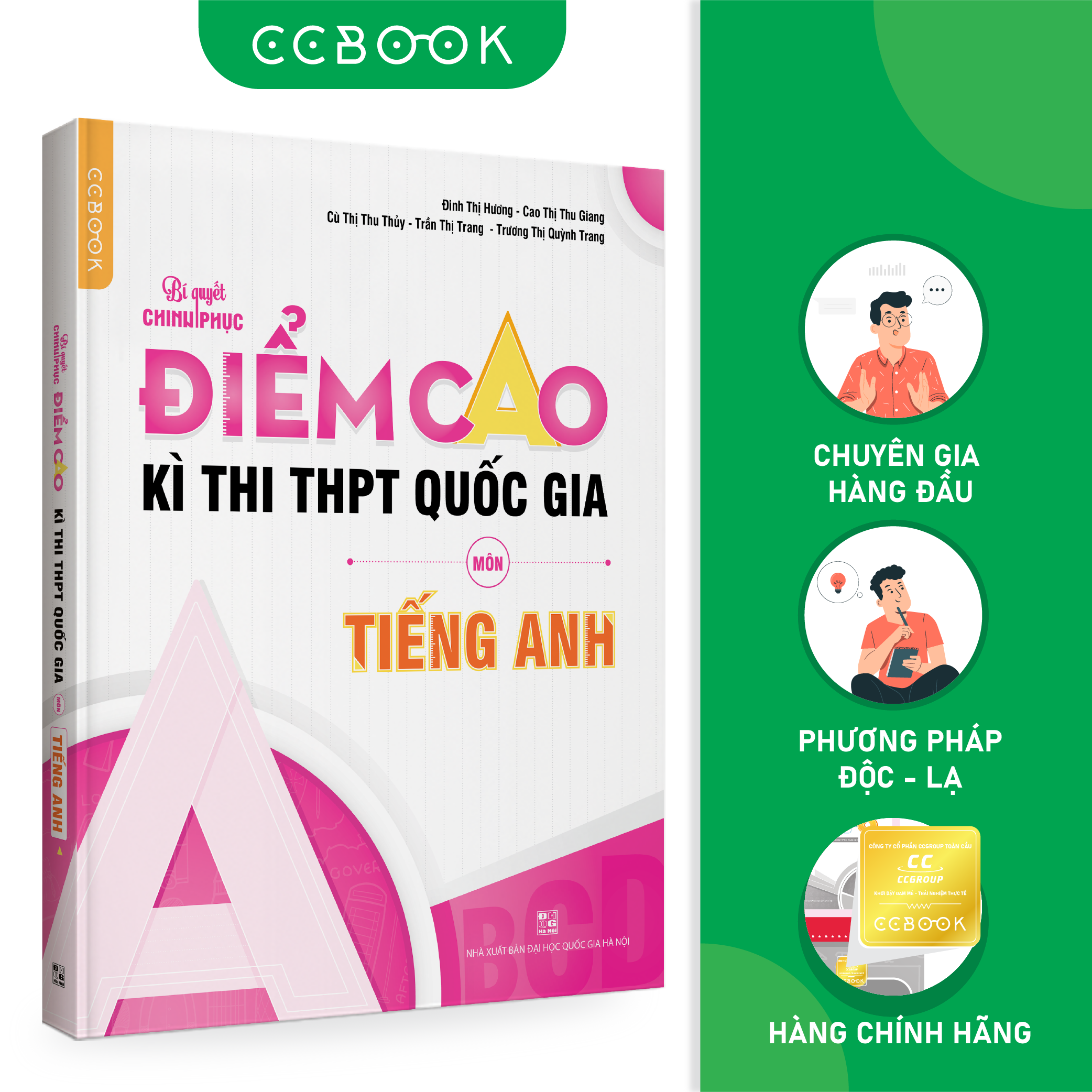 Sách - Bí quyết chinh phục điểm cao kì thi THPT quốc gia môn Tiếng Anh - Ôn luyện thi đại học - Chính hãng Ccbook