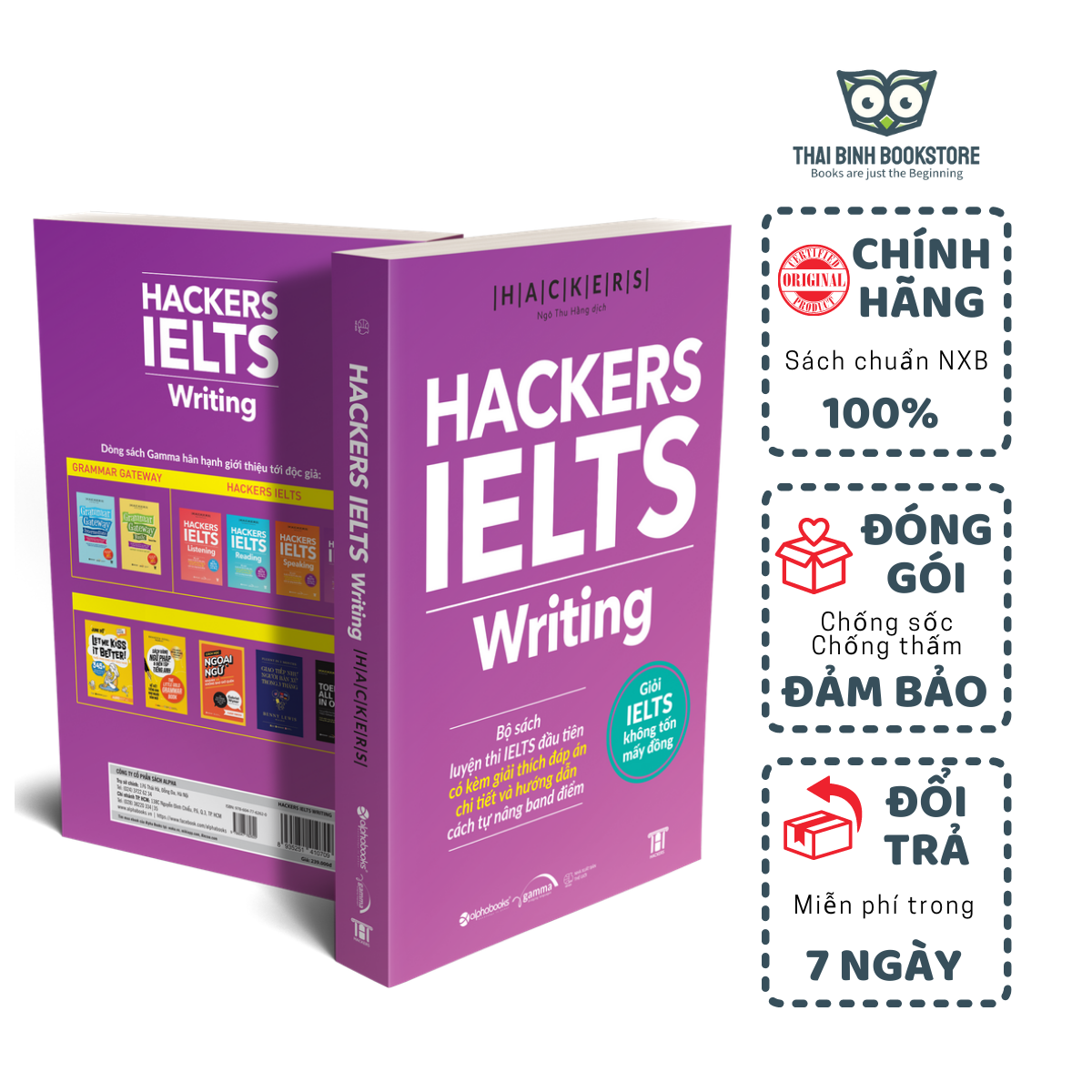 Sách - Hackers Ielts: Writing - Viện ngôn ngữ Hackers - Thái Bình Bookstore