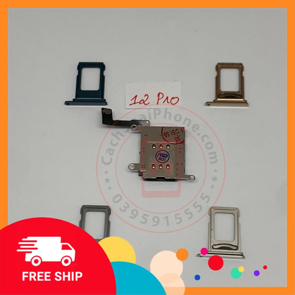 Ổ 2 sim và khay 2 sim ip 12 pro