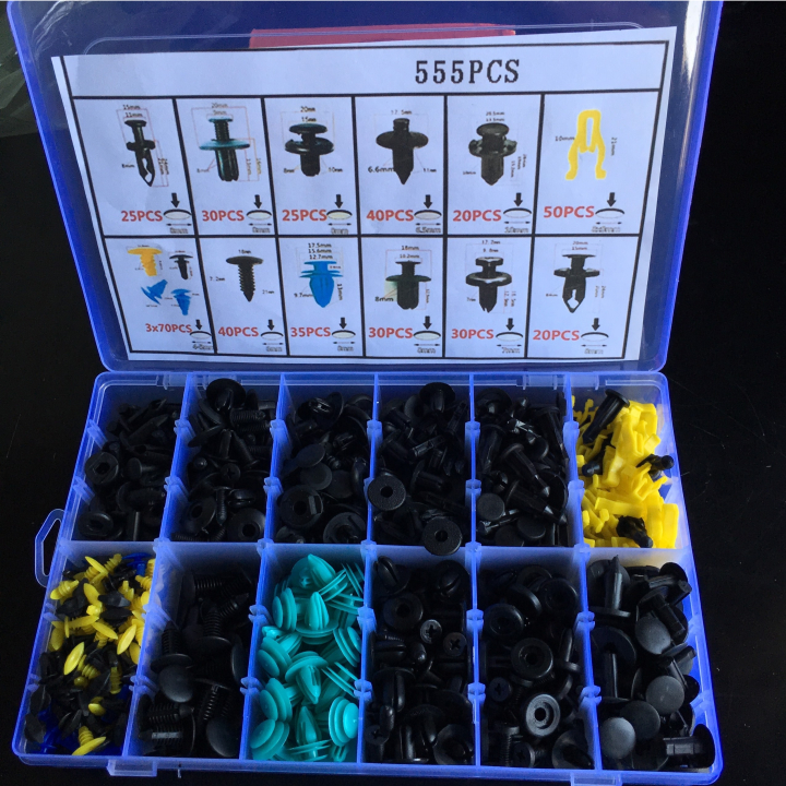 Hộp chốt nhựa vít nở nhựa xe ô tô thập cẩm chi tiết