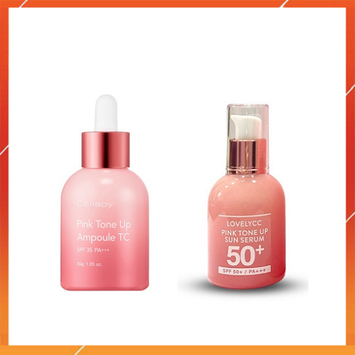 Tinh Chất Dưỡng Trắng Da Và Chống Nắng Cellapy Pink Tone Up Ampoule TC 30gr / Lovely Pink Tone Up Sun Serum 30gr