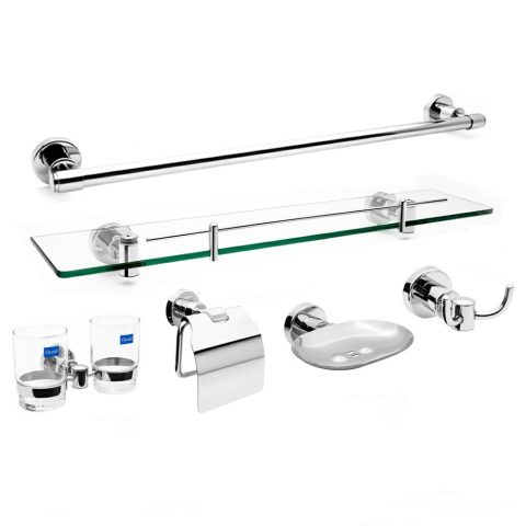 Bộ phụ kiện phòng tắm 6 món Chính hãng Vicky