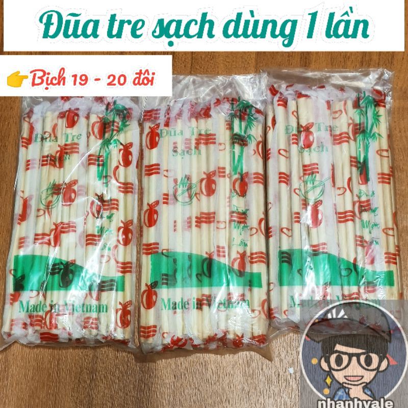 Bịch đũa tre sạch dùng một lần