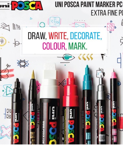 Bút POSCA chuyên vẽ Giầy, Vải, Quần Áo, Mũ, Cặp 3M