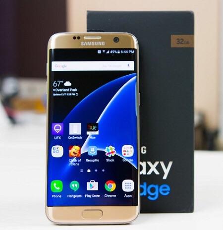 Điện thoại samsung galaxy s7 edge 2sim ram 4g/32g máy chính hãng, full zalo fb youtube wed online mượt, bảo hành 12 tháng- nn1