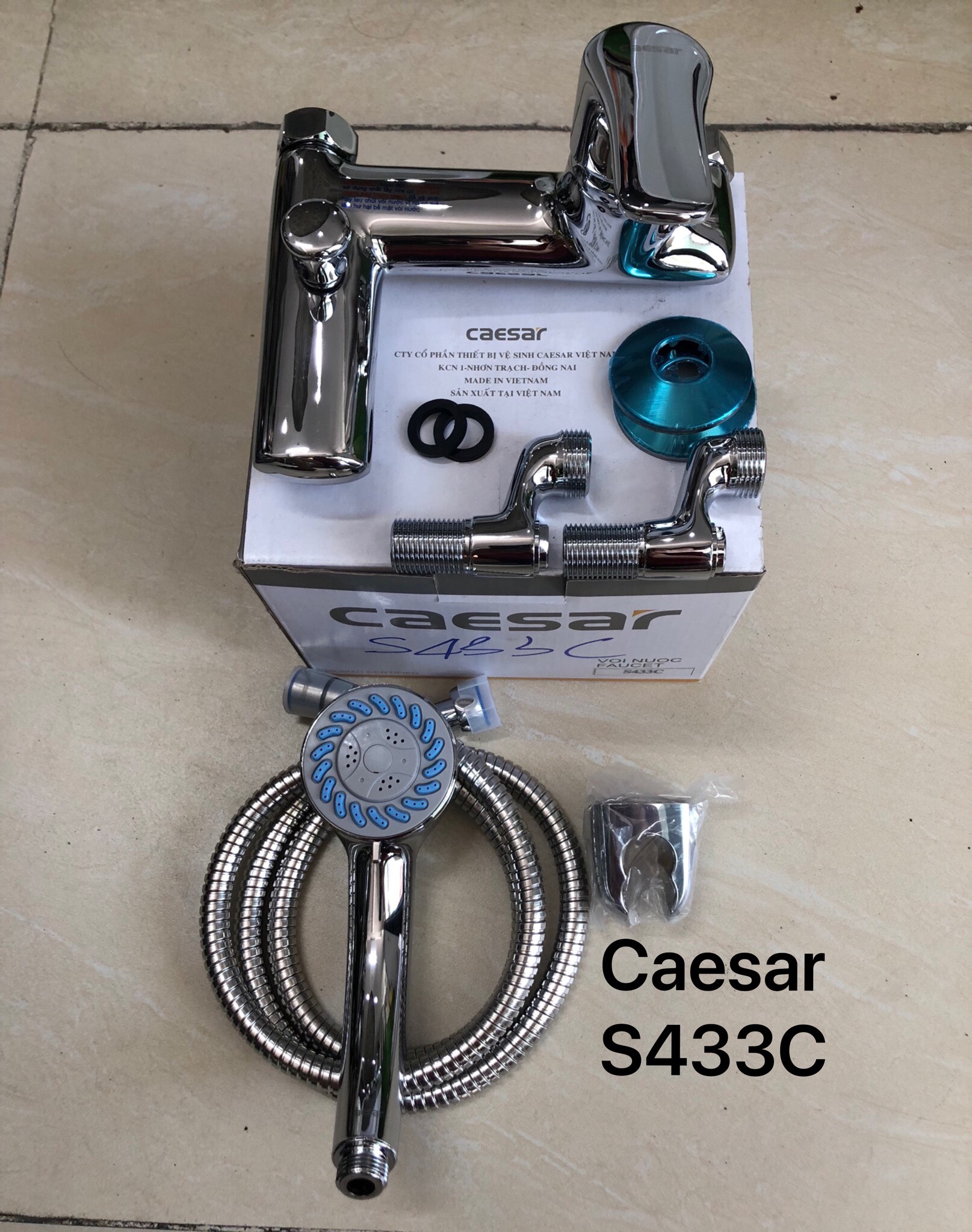 Vòi sen tắm nóng lạnh Caesar S433C, chính hãng, giá rẻ