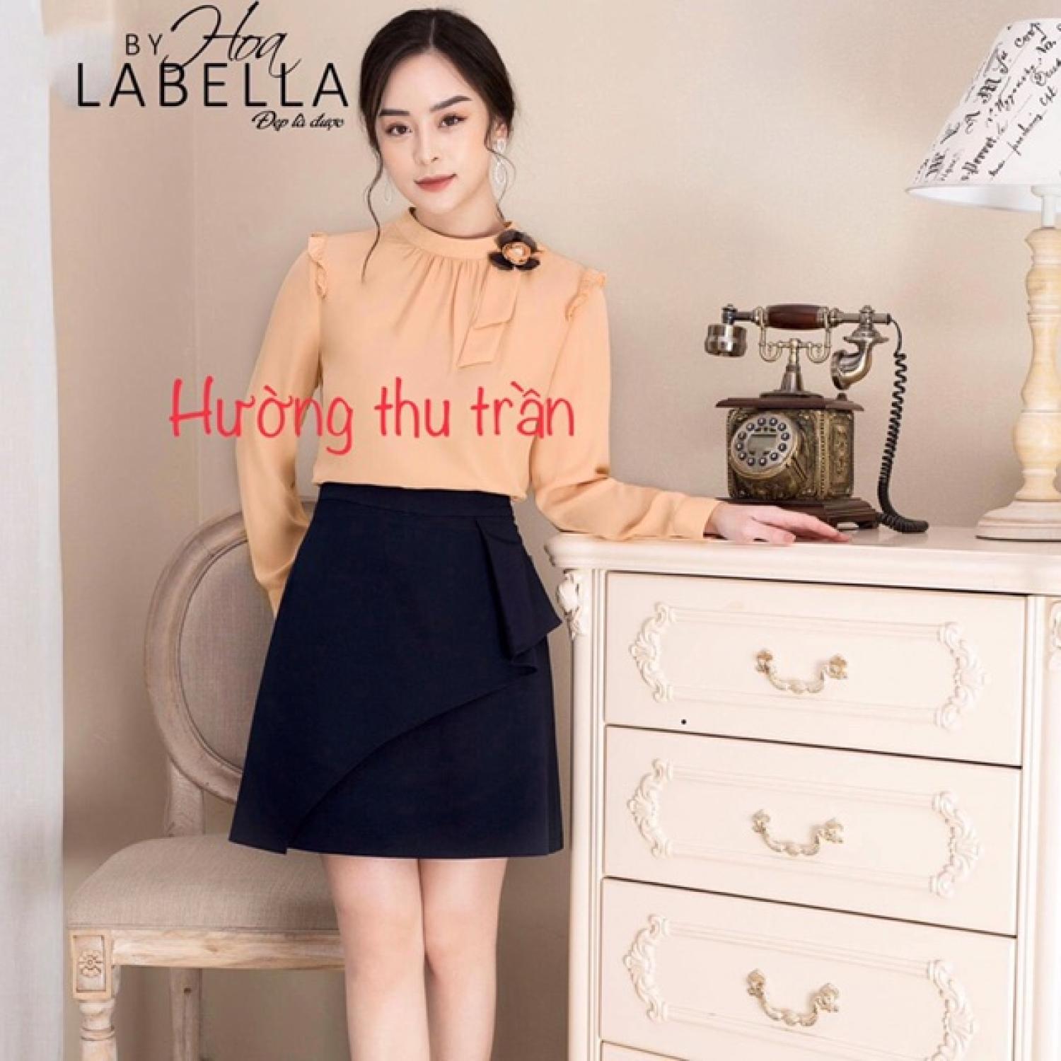 Chân váy chữ a phối bèo chéo thời trang chân váy chữ a ngắn