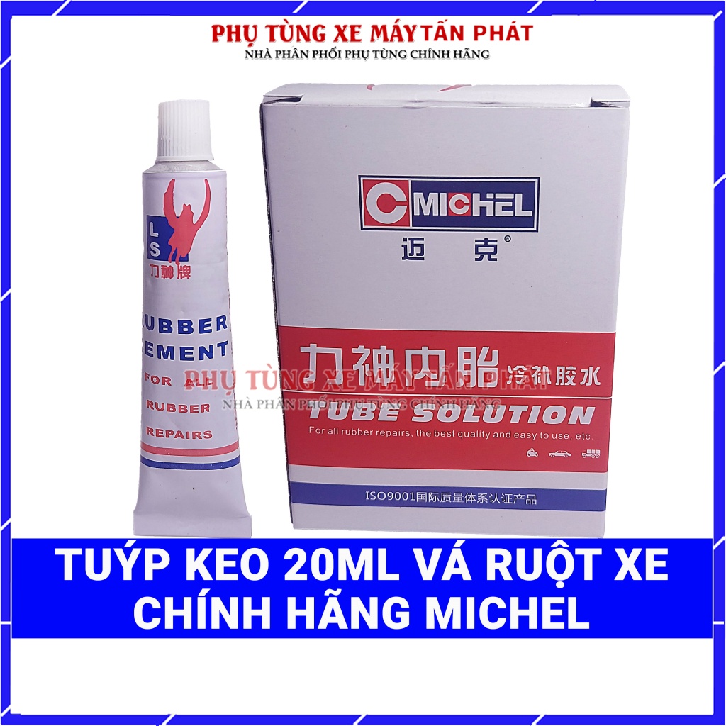 Tuýp keo 20ml vá ruột xe đạp xe máy xe đạp điện chính hãng michel